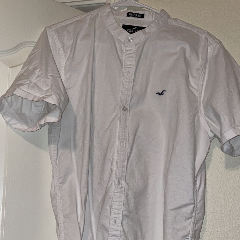 Hollister white button up